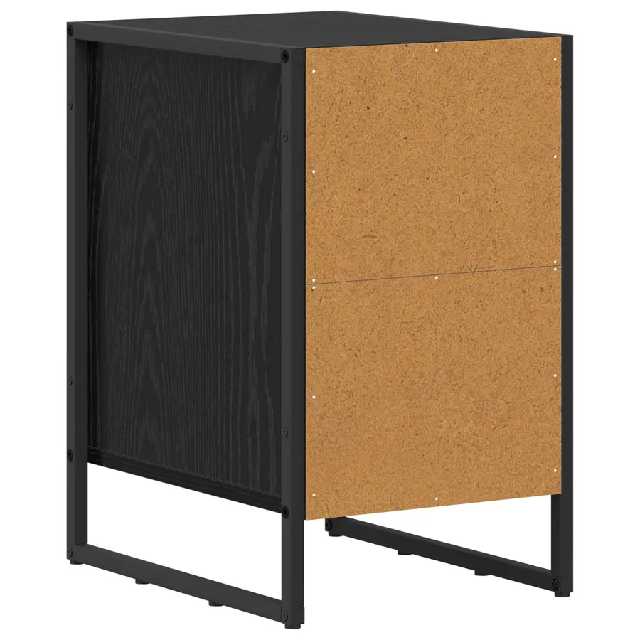 Table de chevet Chêne noir 39.5 x 30 x 50 cm Bois d'ingénierie - 7