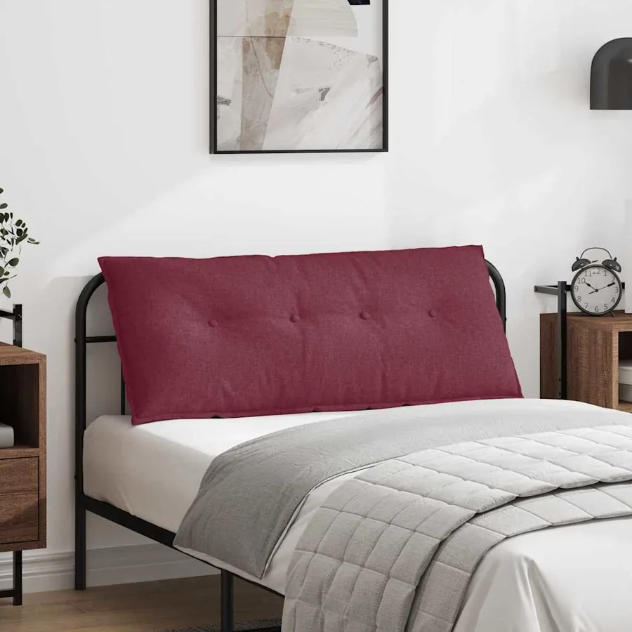 Coussin de Dos Bordeaux 120 x 19 x 50 cm tissu