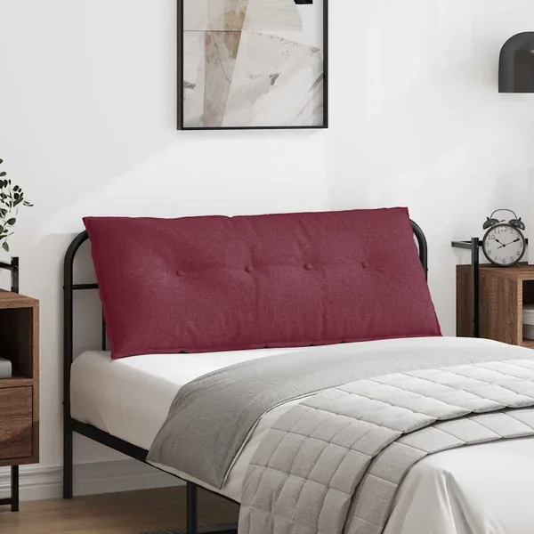 Coussin de Dos Bordeaux 120 x 19 x 50 cm tissu
