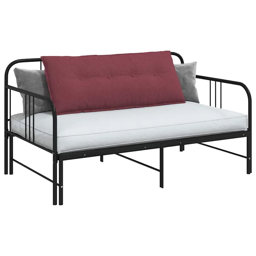Coussin de Dos Bordeaux 120 x 19 x 50 cm tissu - 3