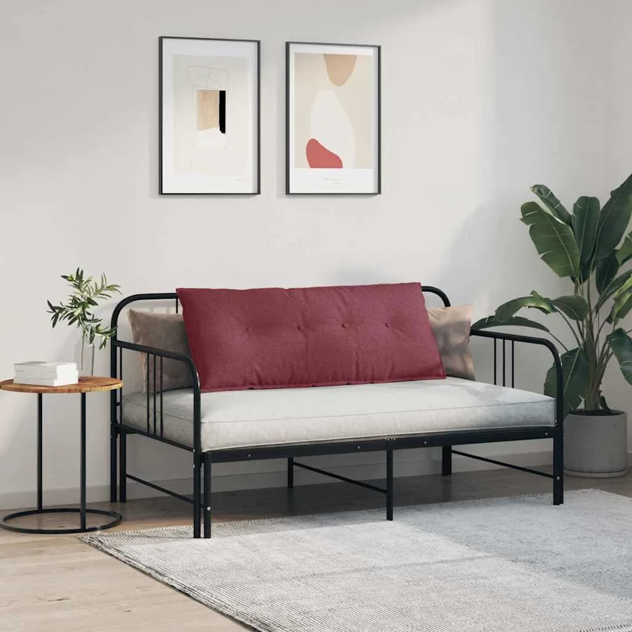 Coussin de Dos Bordeaux 120 x 19 x 50 cm tissu - 4