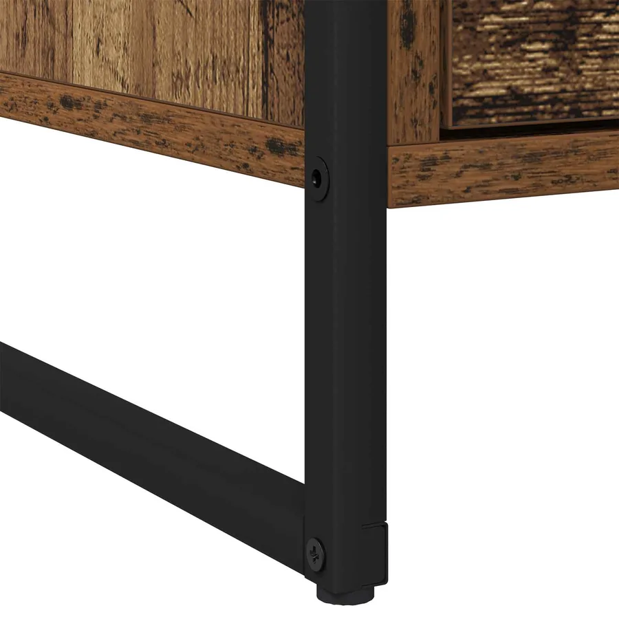 Table de chevet avec tiroir 2 pcs Bois Ancien 50 x 39,5 x 50 cm - 10