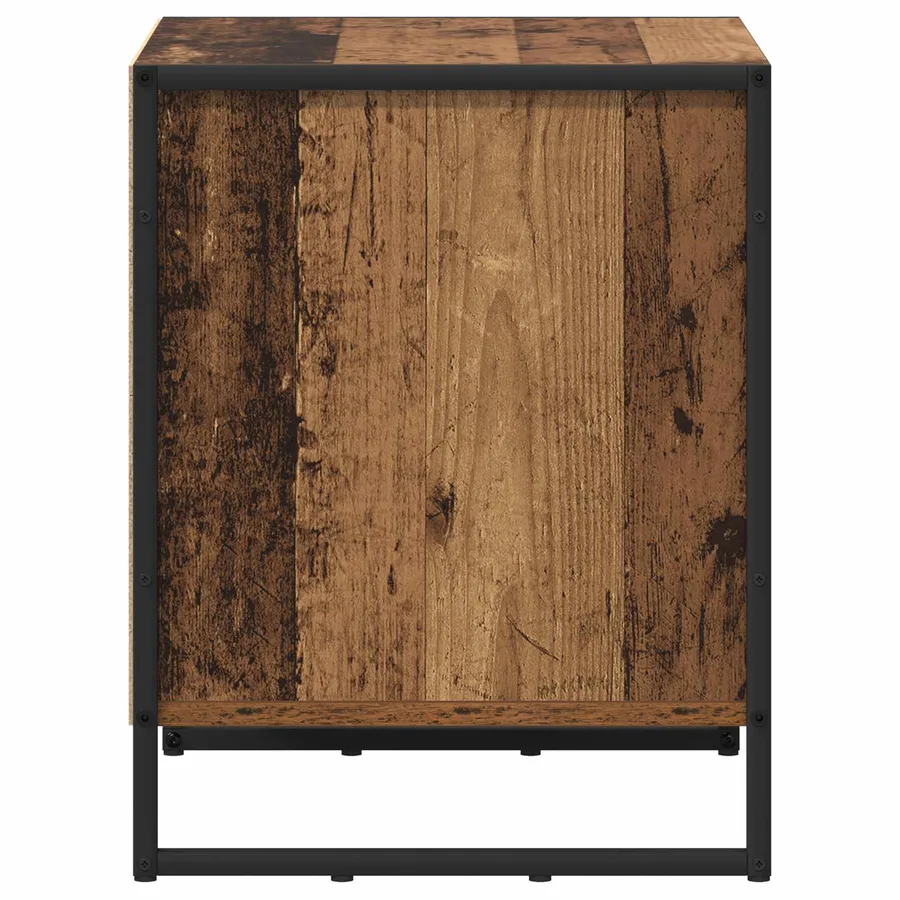 Table de chevet avec tiroir 2 pcs Bois Ancien 50 x 39,5 x 50 cm - 7