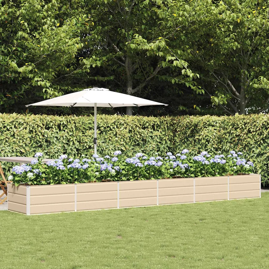 Jardinière Ivoire 480 x 80 x 45 cm Acier