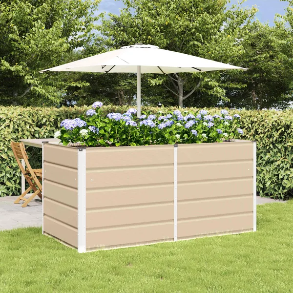 Jardinière Ivoire 160 x 80 x 75 cm Acier