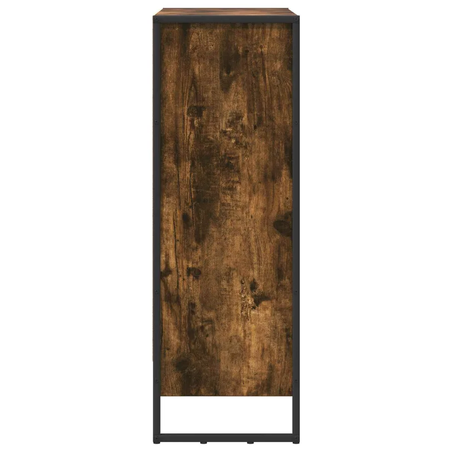 Bibliothèque Chêne Fumé 80 x 30 x 86,5 cm Bois d'ingénierie - 6