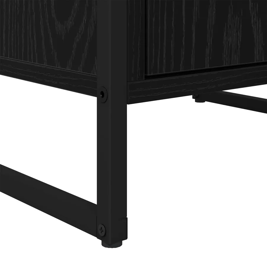 Buffet Chêne noir 43 x 36 x 75,5 cm Bois d'ingénierie - 10