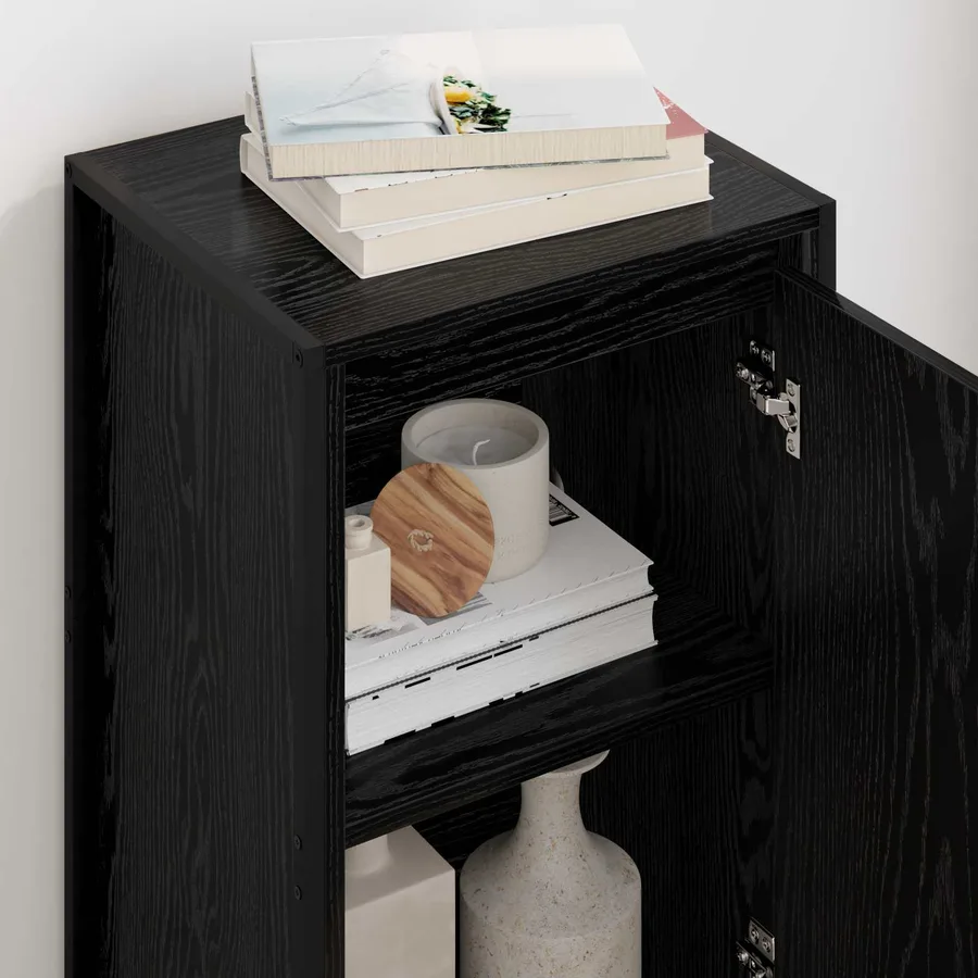 Buffet Chêne noir 43 x 36 x 75,5 cm Bois d'ingénierie - 4