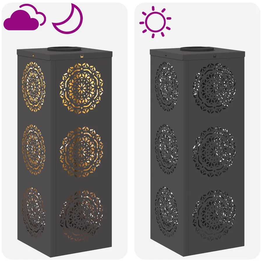Lumière de chemin LED solaire 2 pcs Blanc chaud 18 x 18 x 50 cm - 13