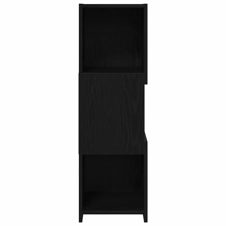 Meuble d'angle Chêne noir 30,5x30x95cm Bois d'ingénierie - 6