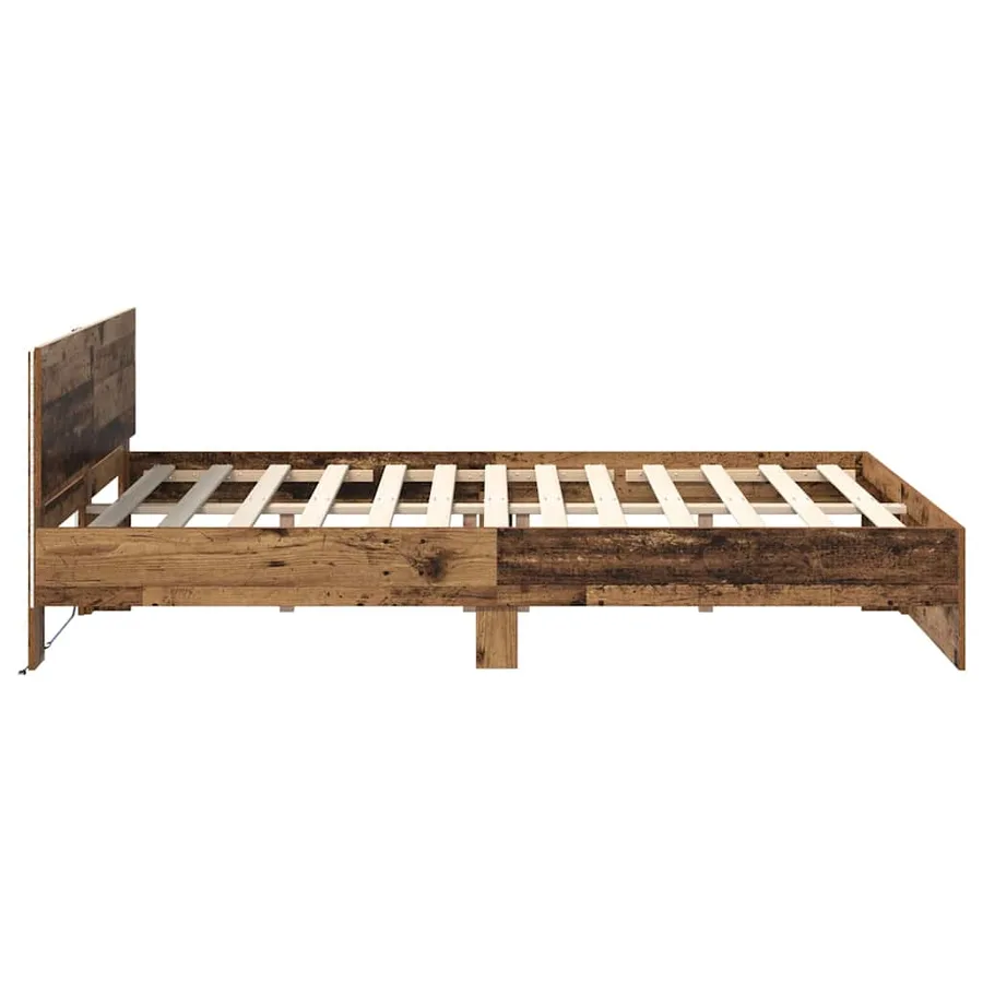 Cadre de lit Bois Ancien 150 x 200 cm Bois d'ingénierie - 7