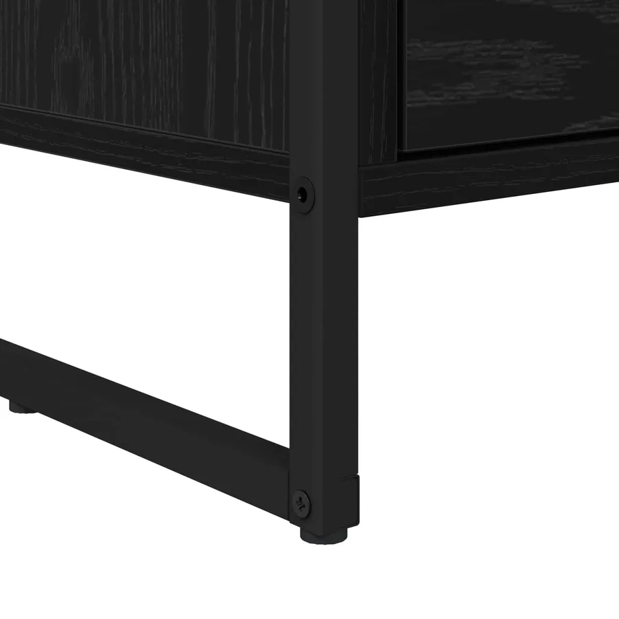 Meuble TV Chêne noir 100 x 36 x 49.5 cm Bois d'ingénierie - 10