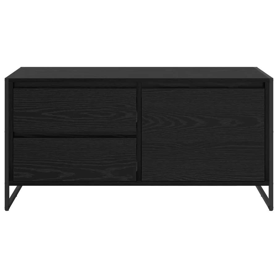 Meuble TV Chêne noir 100 x 36 x 49.5 cm Bois d'ingénierie - 6