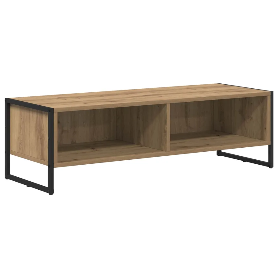 Meuble TV 100 x 36,5 x 30,5 cm Chêne artisan Bois d'ingénierie - 2