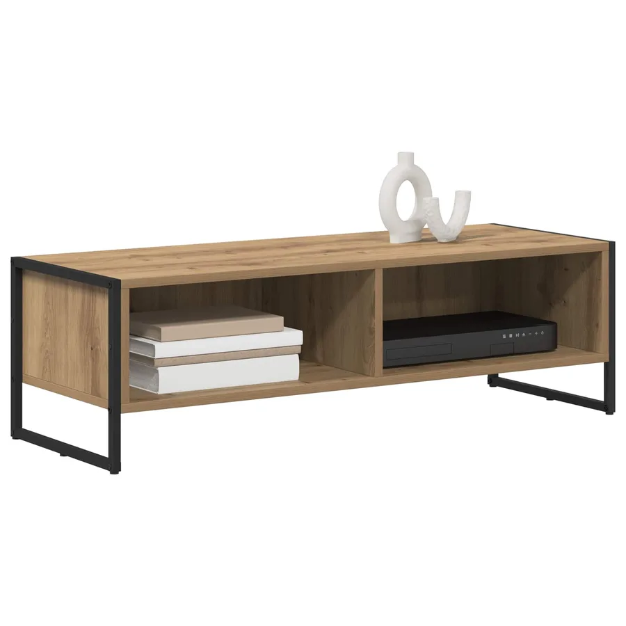 Meuble TV 100 x 36,5 x 30,5 cm Chêne artisan Bois d'ingénierie - 3