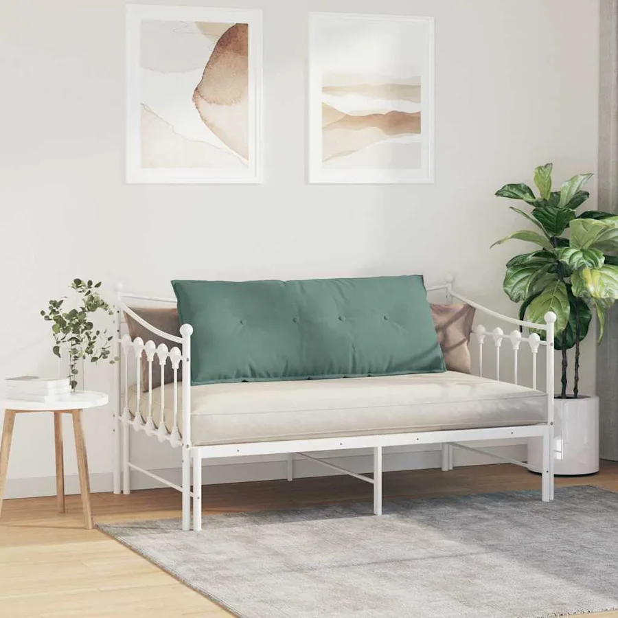 Coussin de Dos Vert Mer 120 x 50 cm Tissu en velours côtelé - 4