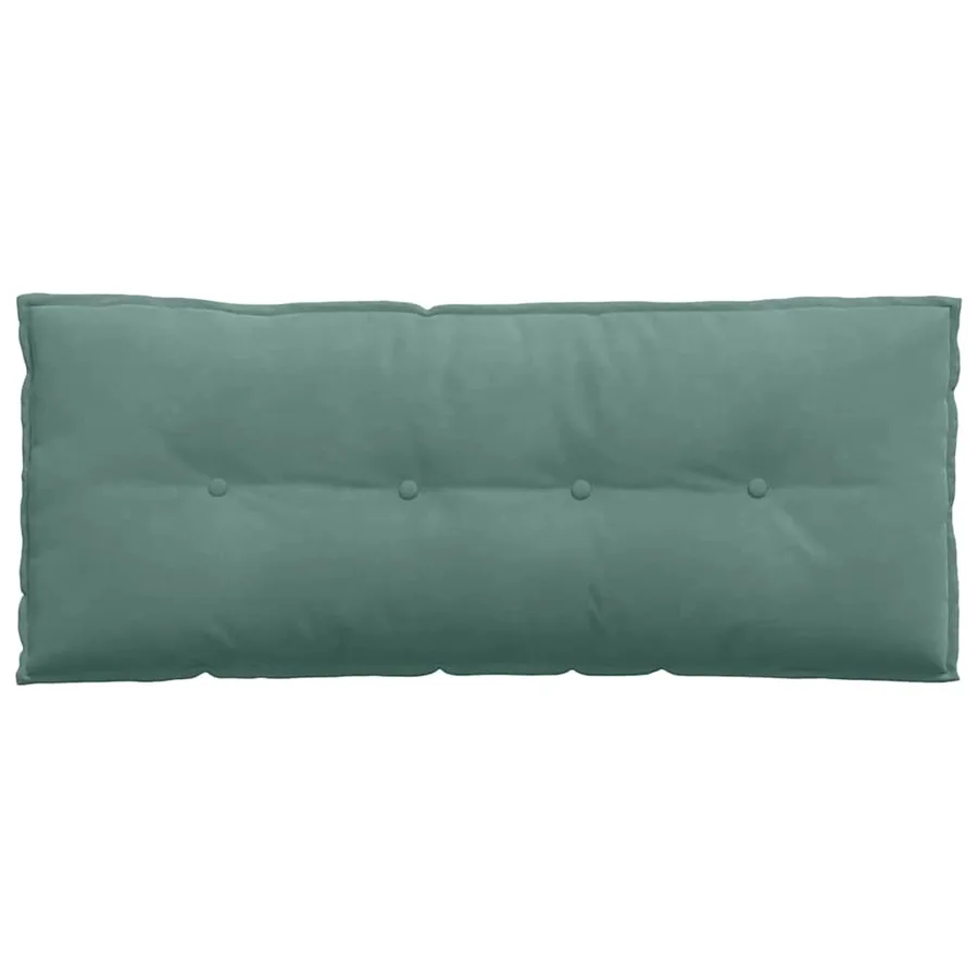 Coussin de Dos Vert Mer 120 x 50 cm Tissu en velours côtelé - 6