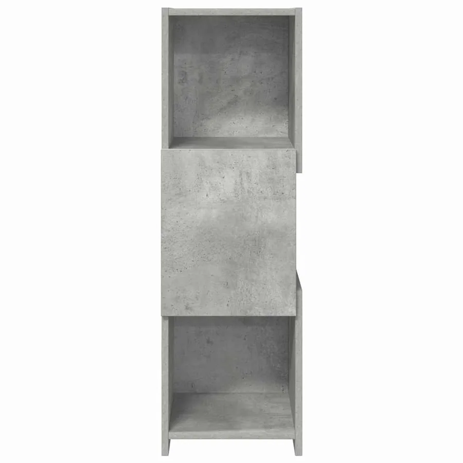 Meuble d'angle Gris béton 30,5x30x95cm Bois d'ingénierie - 6