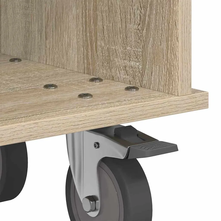 Meuble TV Chêne Sonoma 68,5 x 35 x 35 cm Bois d'ingénierie - 9