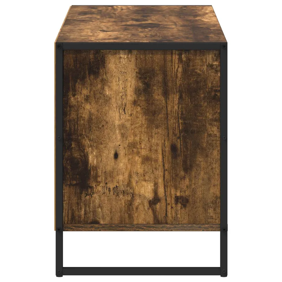 Meuble TV Chêne Fumé 100 x 36 x 49,5 cm Bois d'ingénierie - 7