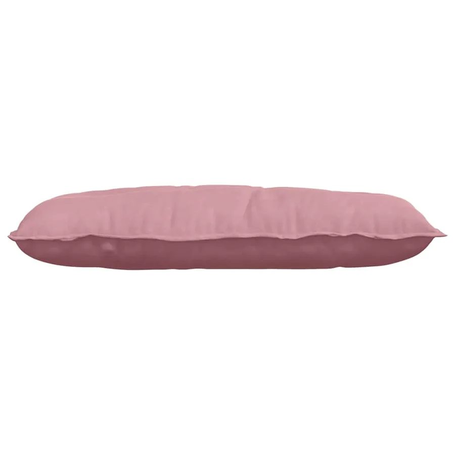 Coussin de Dos Rose 100 x 50 cm Tissu en velours côtelé - 5