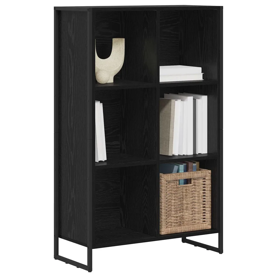 Bibliothèque Chêne noir 99,5 x 30 x 108,5 cm Bois d'ingénierie - 3
