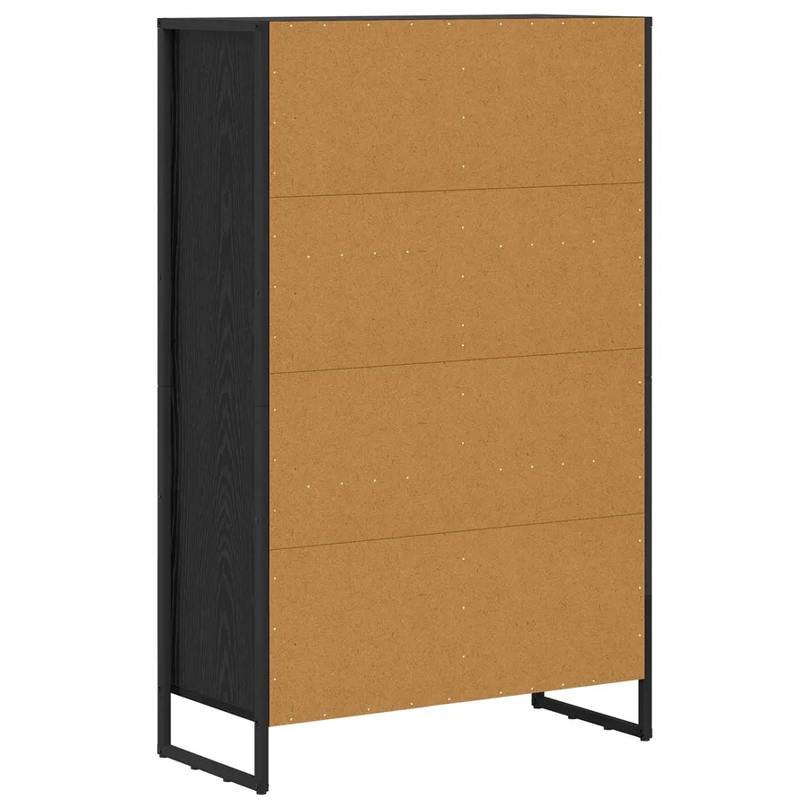 Bibliothèque Chêne noir 99,5 x 30 x 108,5 cm Bois d'ingénierie - 7