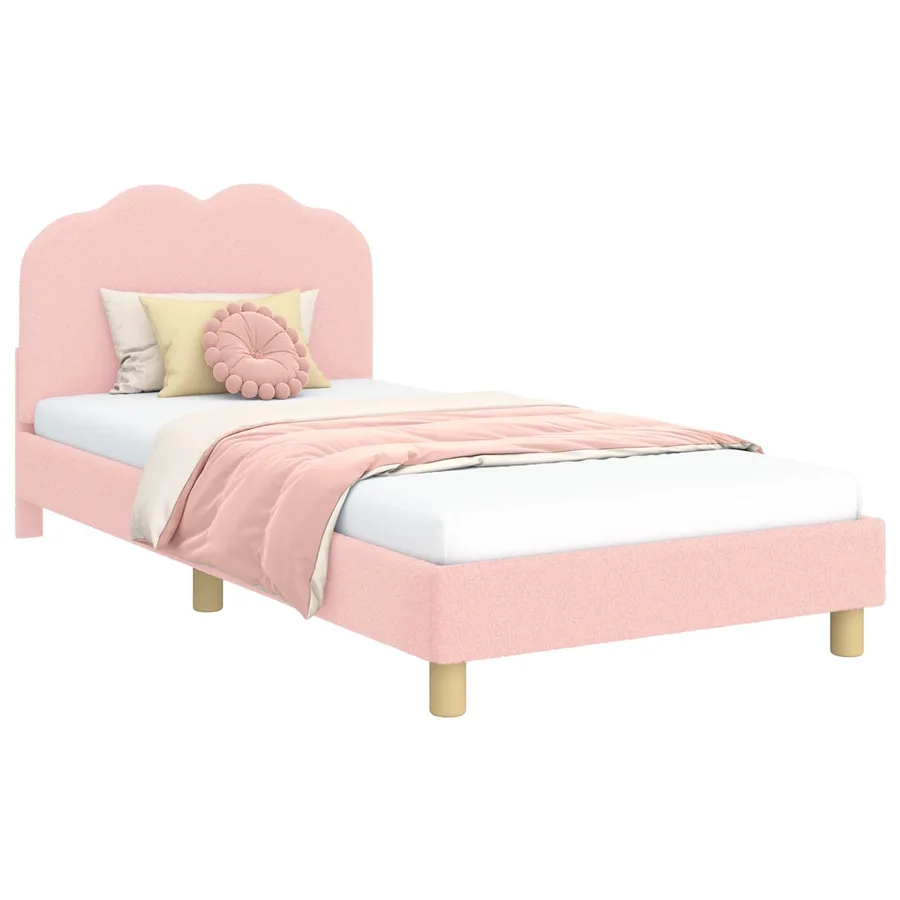 Cadre de lit pour enfants avec tête de lit Rose 90 x 200 cm - 3