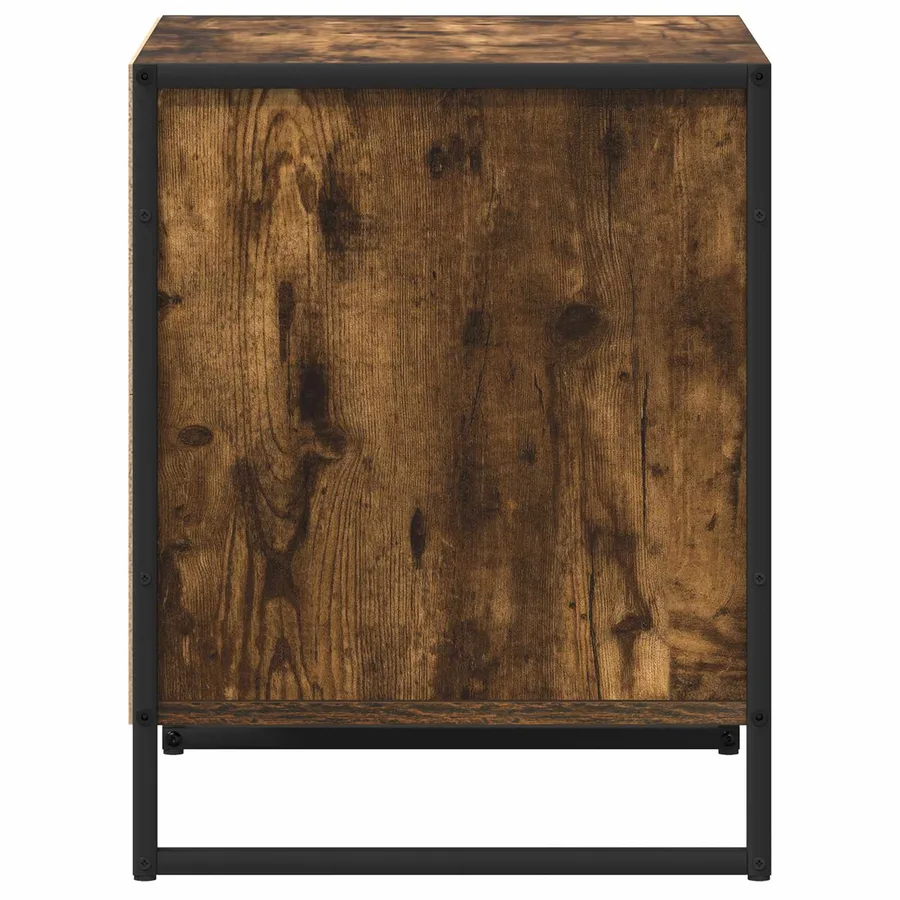 Table de chevet Chêne Fumé 50 x 39,5 x 50 cm Bois d'ingénierie - 6