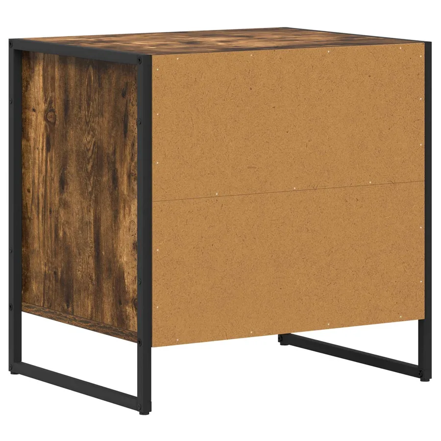 Table de chevet Chêne Fumé 50 x 39,5 x 50 cm Bois d'ingénierie - 7