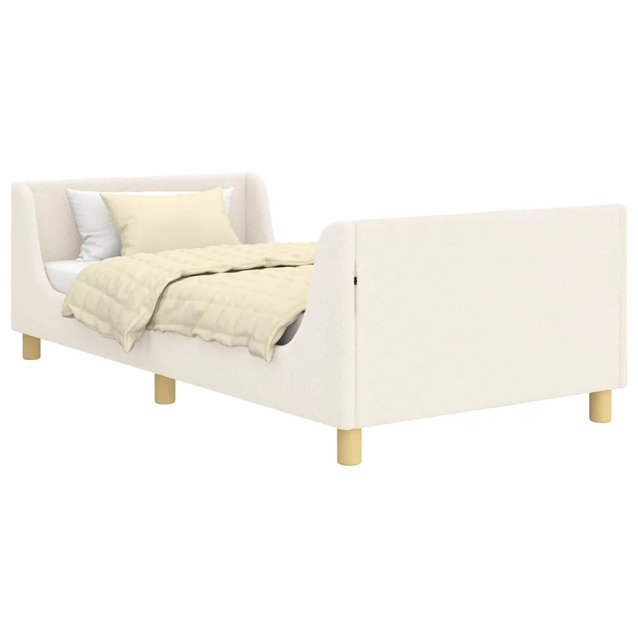 Cadre de lit pour enfants avec tête de lit Crème 80 x 200 cm - 2