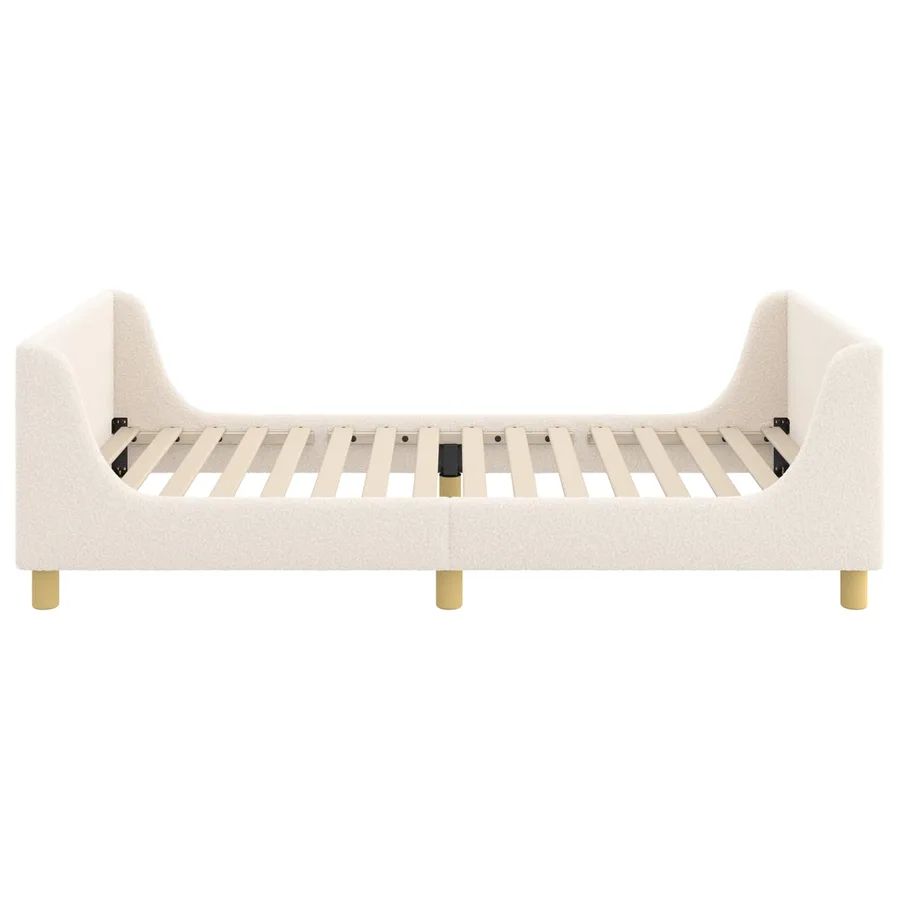 Cadre de lit pour enfants avec tête de lit Crème 80 x 200 cm - 6