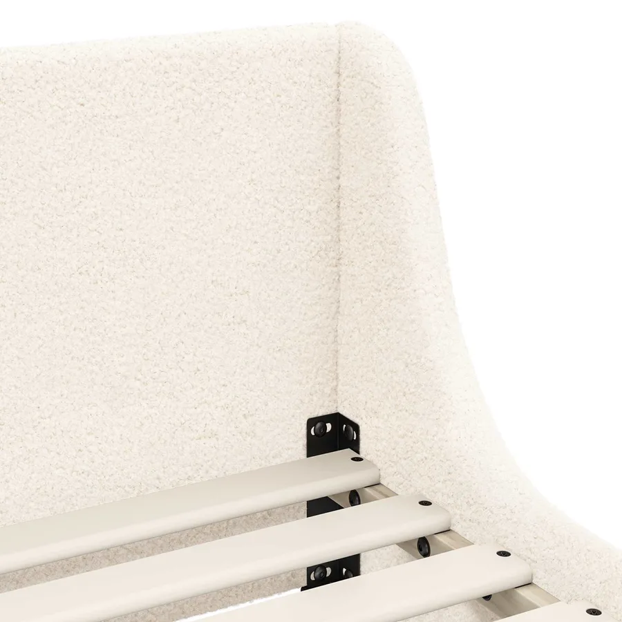 Cadre de lit pour enfants avec tête de lit Crème 80 x 200 cm - 7