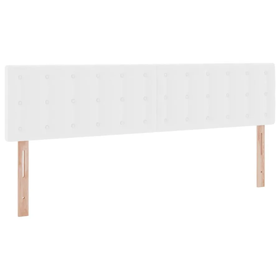 Lit avec rangement et LED avec matelas Blanc pur 180 x 200 cm - 8