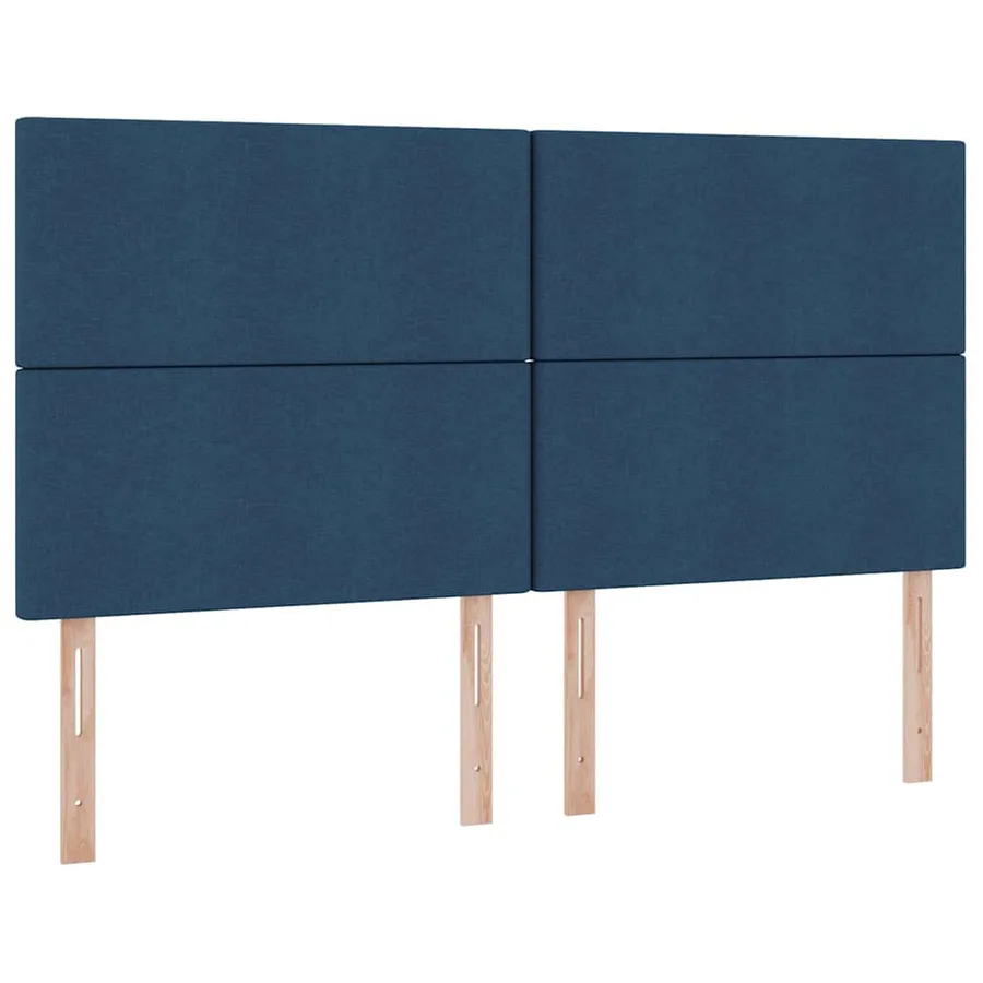 Lit avec rangement et matelas Bleu 180 x 200 cm tissu - 9