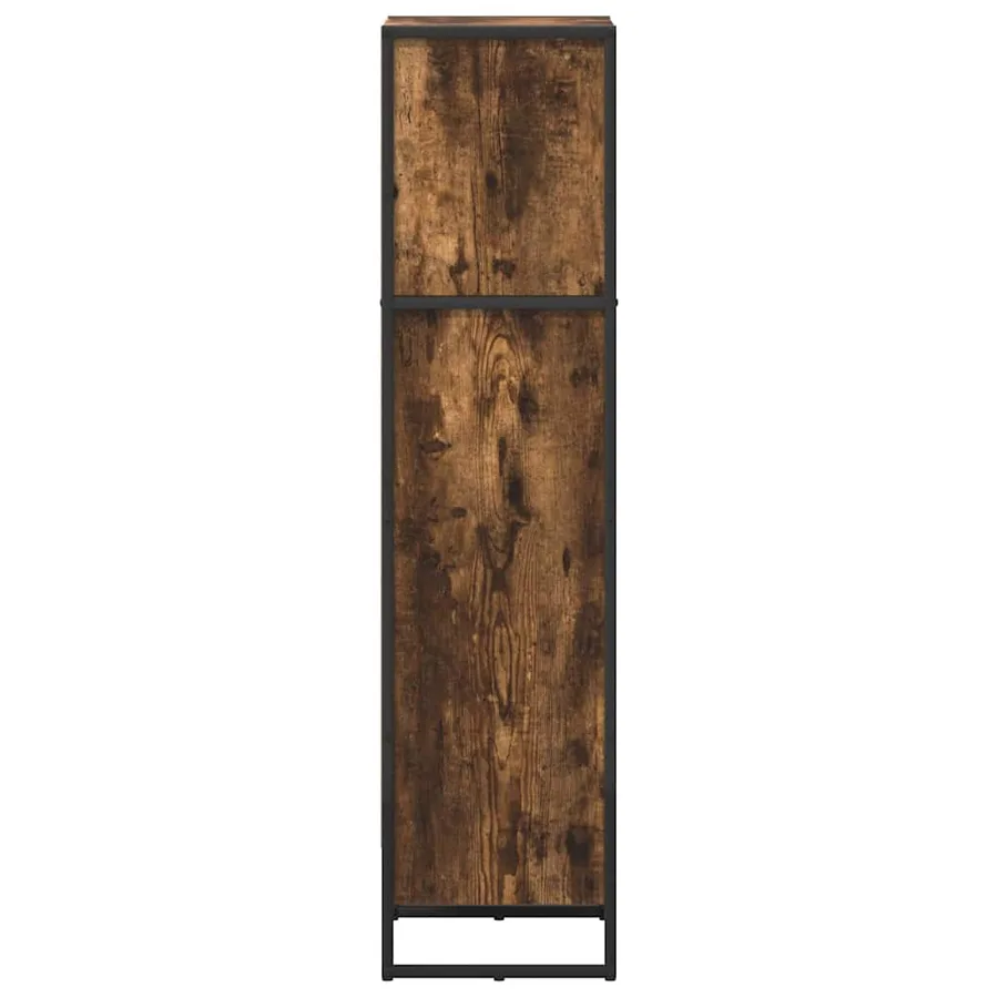 Bibliothèque Chêne Fumé 40 x 30 x 121 cm Bois d'ingénierie - 6