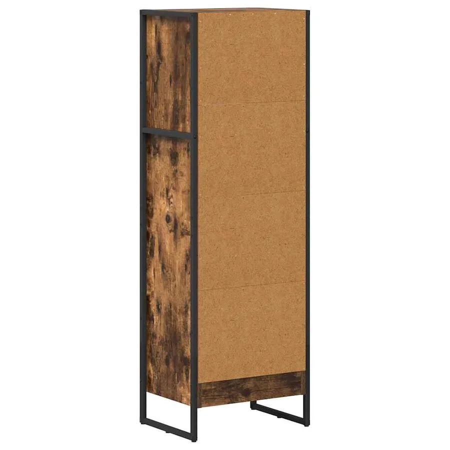 Bibliothèque Chêne Fumé 40 x 30 x 121 cm Bois d'ingénierie - 7