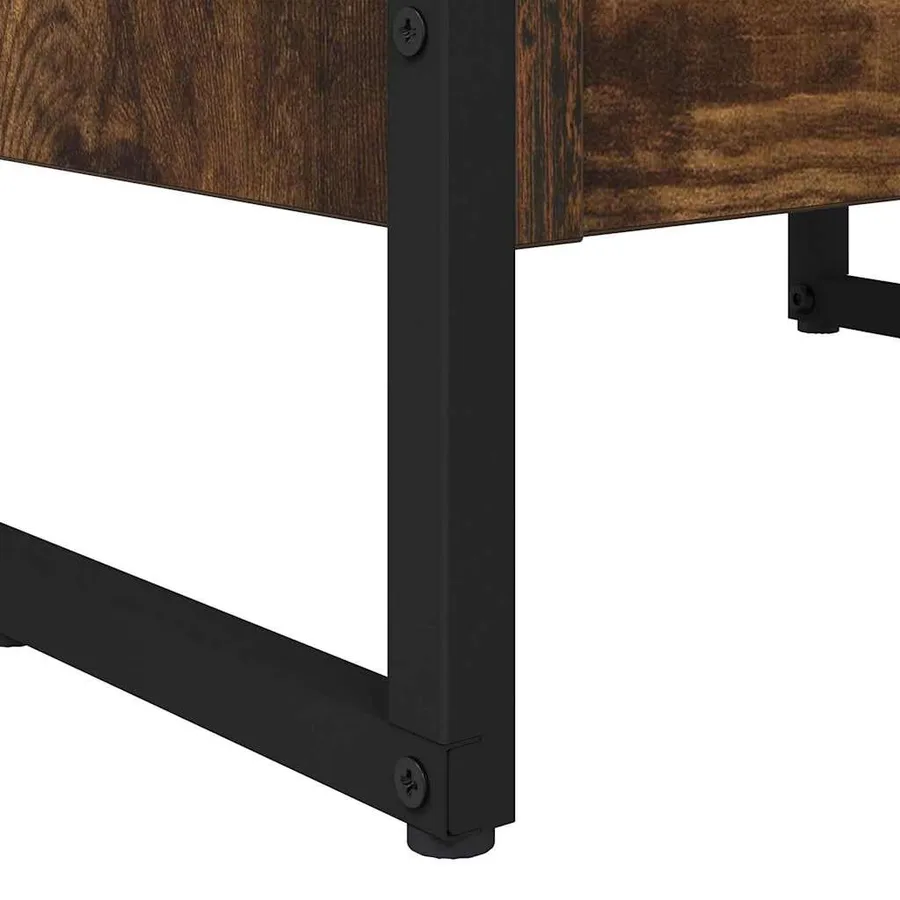 Bibliothèque Chêne Fumé 40 x 30 x 121 cm Bois d'ingénierie - 9