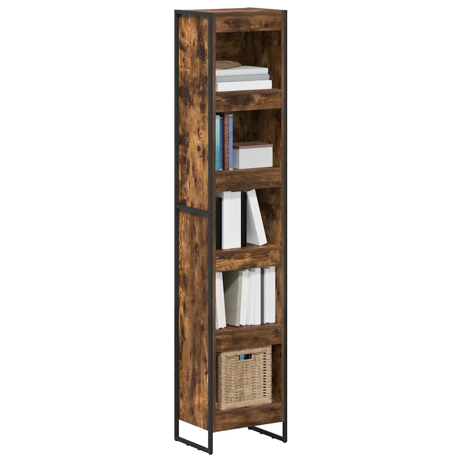 Bibliothèque Chêne Fumé 40 x 30 x 189,5 cm Bois d'ingénierie - 3