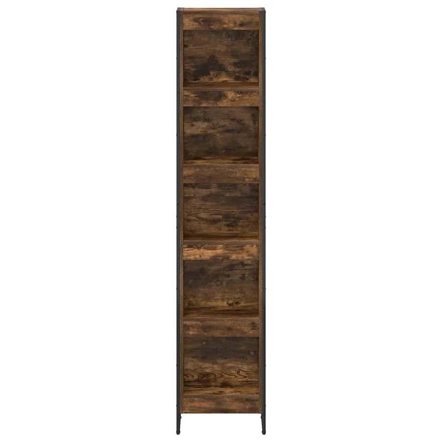 Bibliothèque Chêne Fumé 40 x 30 x 189,5 cm Bois d'ingénierie - 5