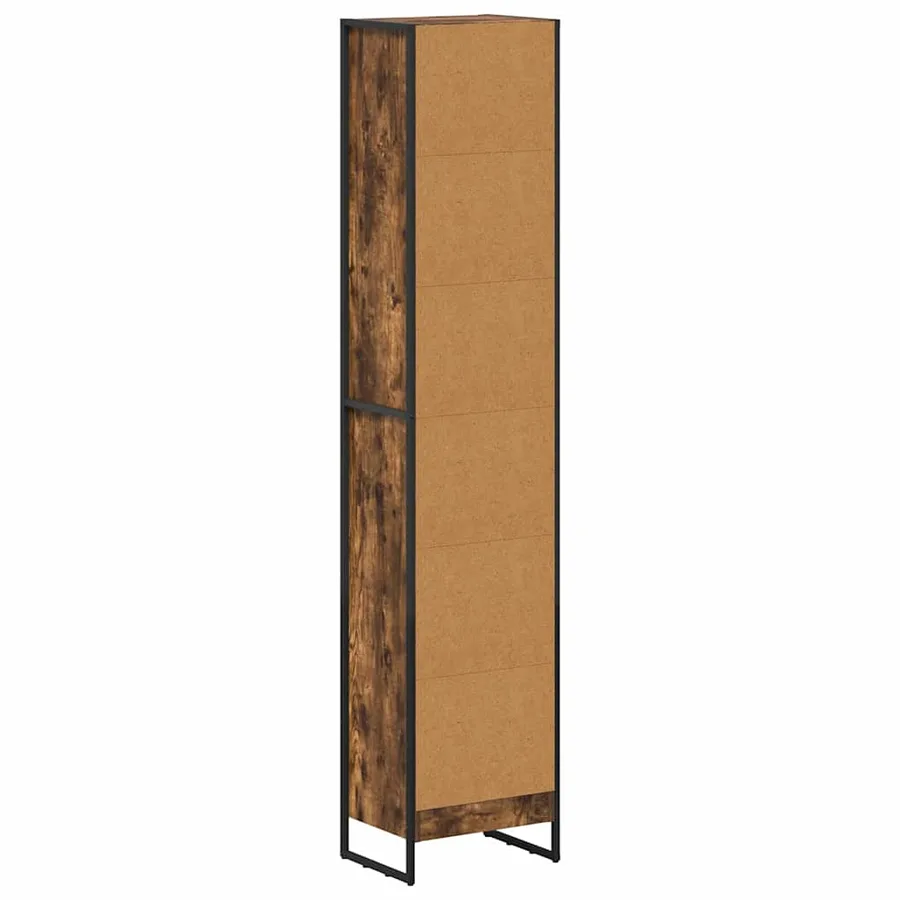 Bibliothèque Chêne Fumé 40 x 30 x 189,5 cm Bois d'ingénierie - 7