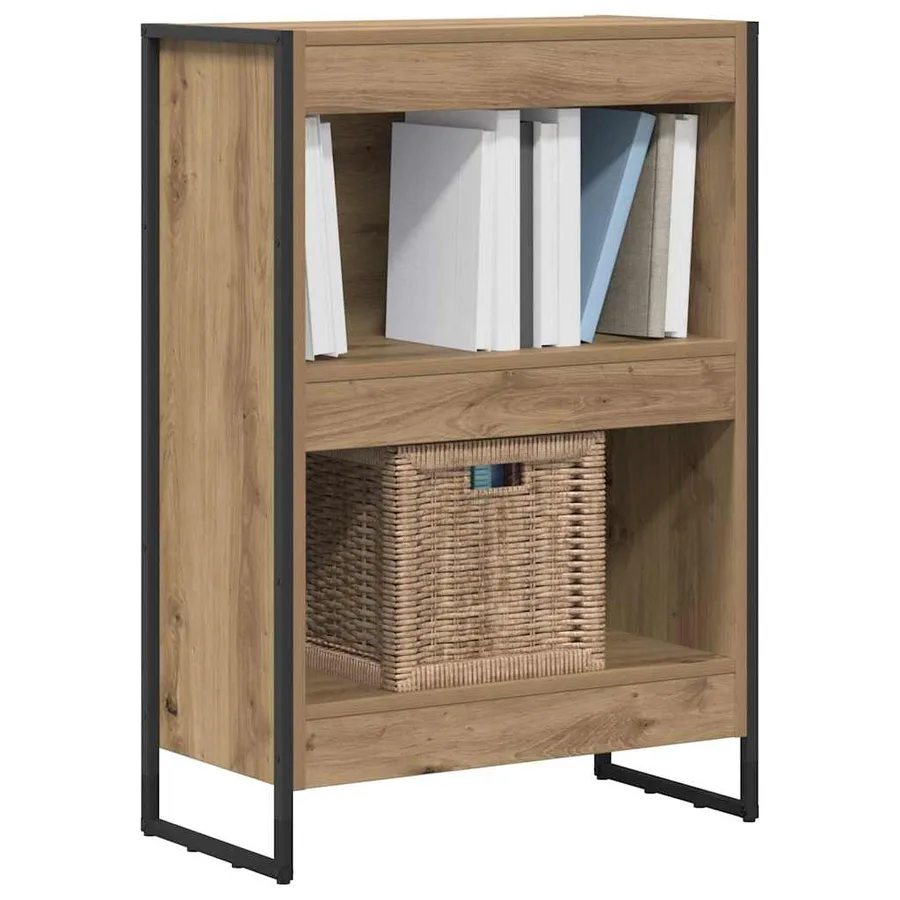 Bibliothèque 60 x 30 x 86,5 cm Bois d'ingénierie Chêne artisan - 3