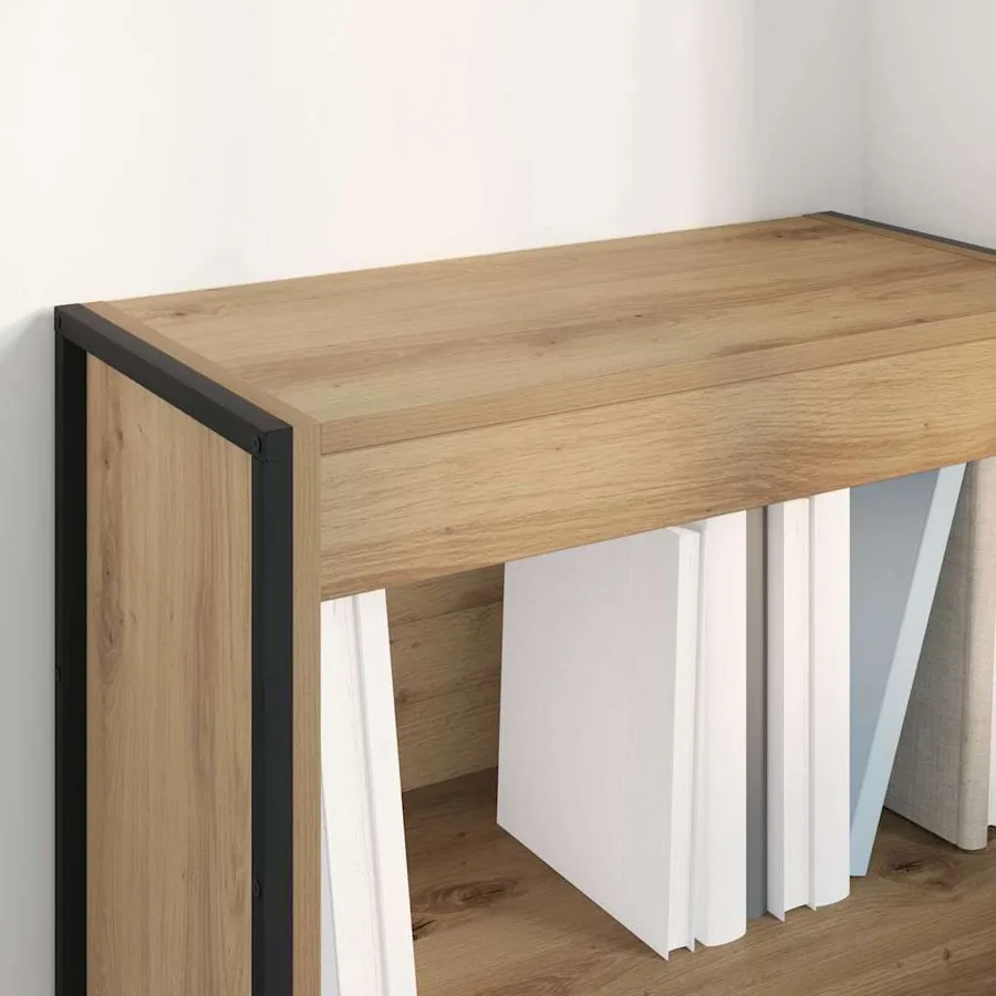 Bibliothèque 60 x 30 x 86,5 cm Bois d'ingénierie Chêne artisan - 4