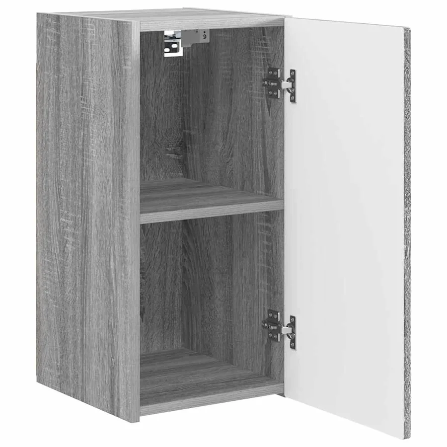 Meuble TV mural Montage mural 2 pcs Gris Sonoma 30 x 31 x 60 cm - 6