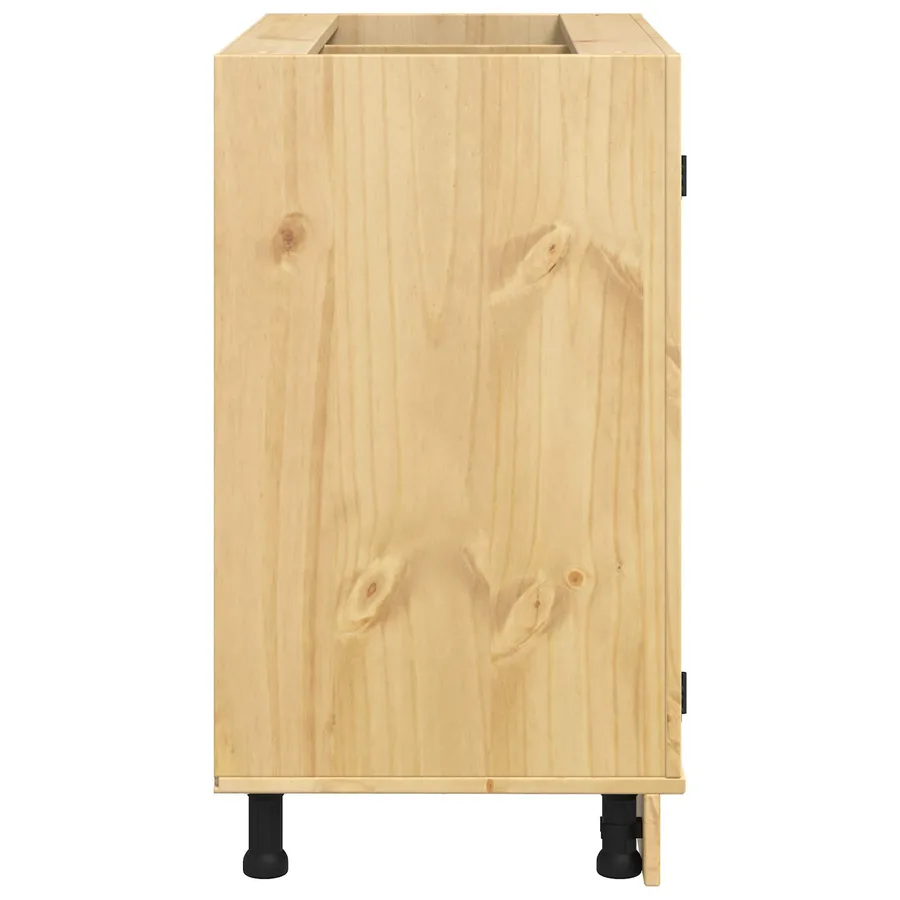 Armoire SKI Brun Miel 80 x 46 x 81 cm Pin massif - 7