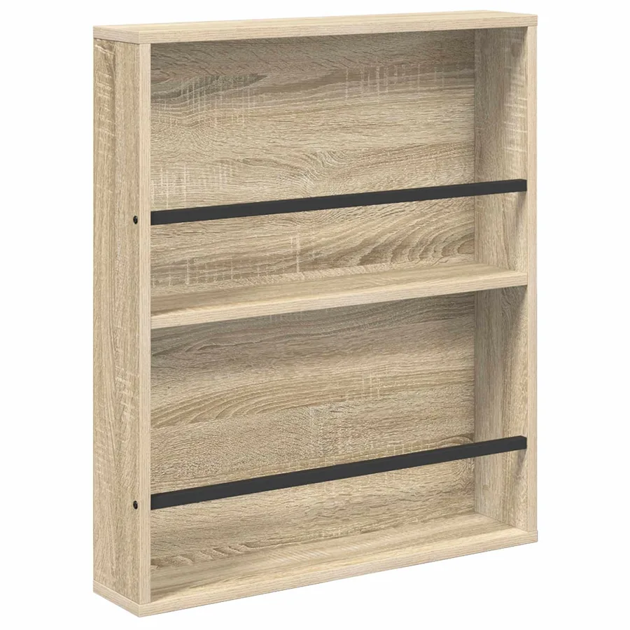 Étagère à magazines 2 pcs Chêne Sonoma 60 x 12 x 70 cm - 5
