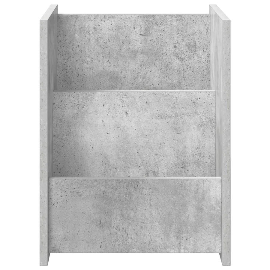 Étagère à magazines avec étagère Gris Béton 35 x 35 x 45 cm - 5