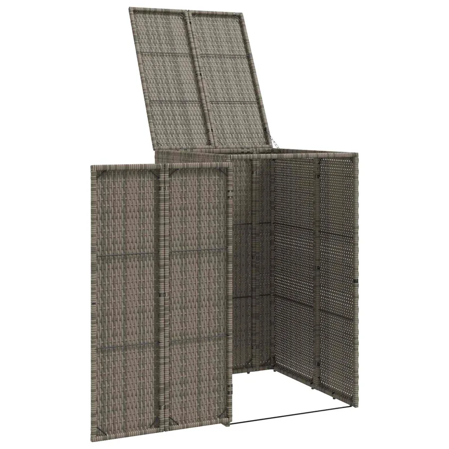 Boîte de poubelle Gris 65 x 80 x 115 cm Polyéthylène - 4