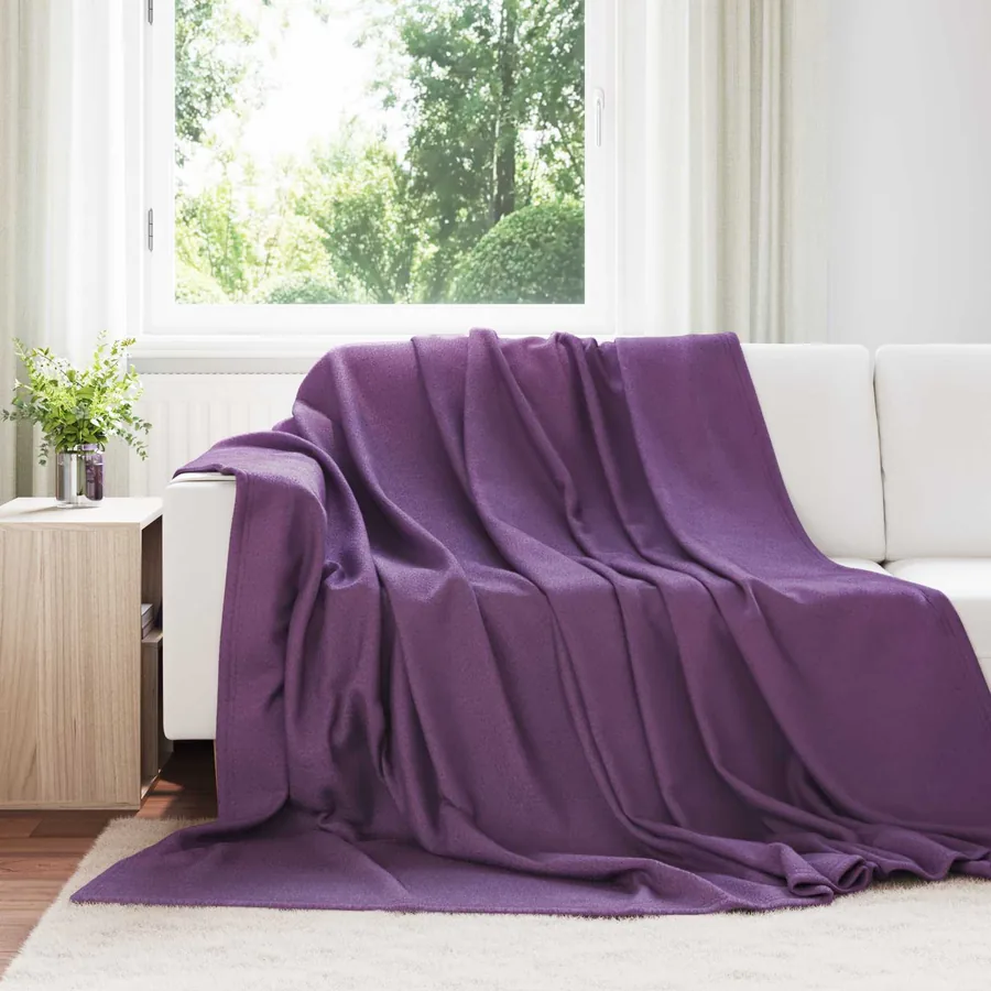 Couvertures à jeter 24 pcs Violet 240 x 220 cm Toison