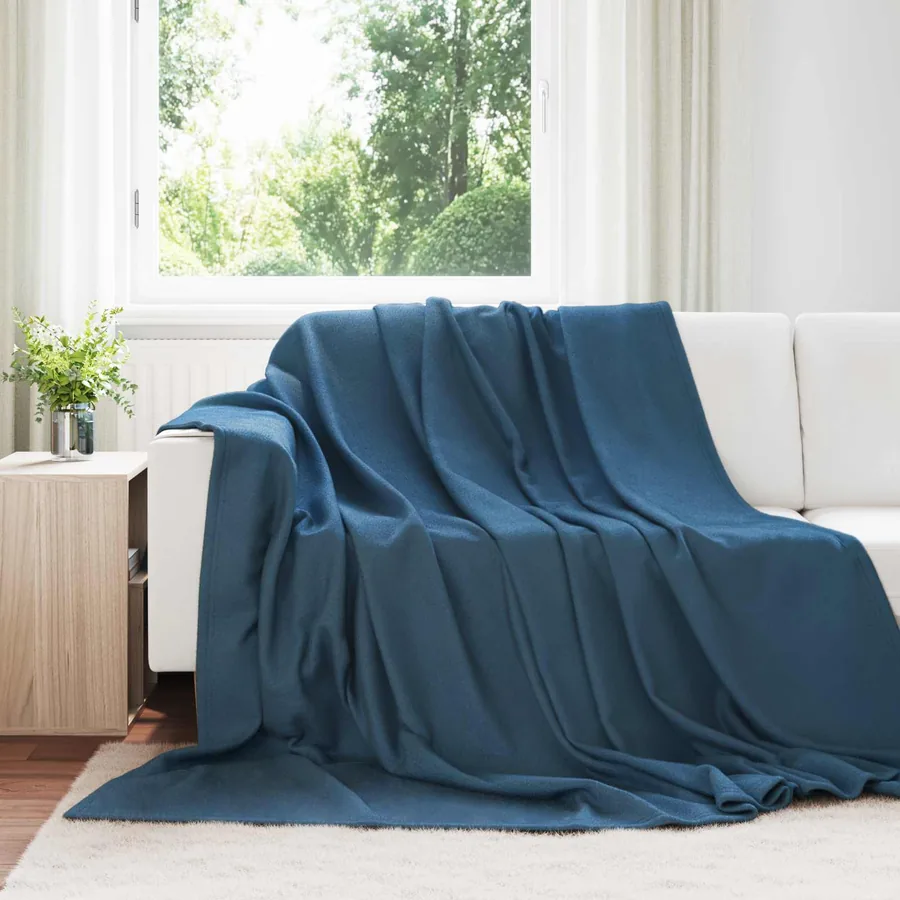 Couvertures à jeter 24 pcs Bleu marine 270 x 240 cm Toison